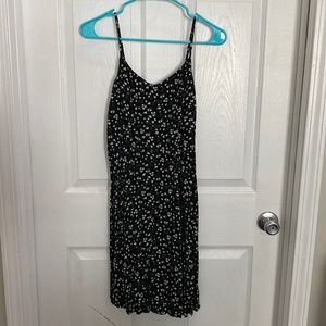 Black floral dress